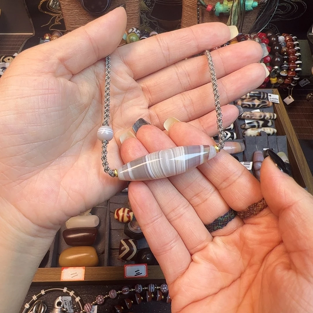 玛瑙/玉髓未镶嵌项链