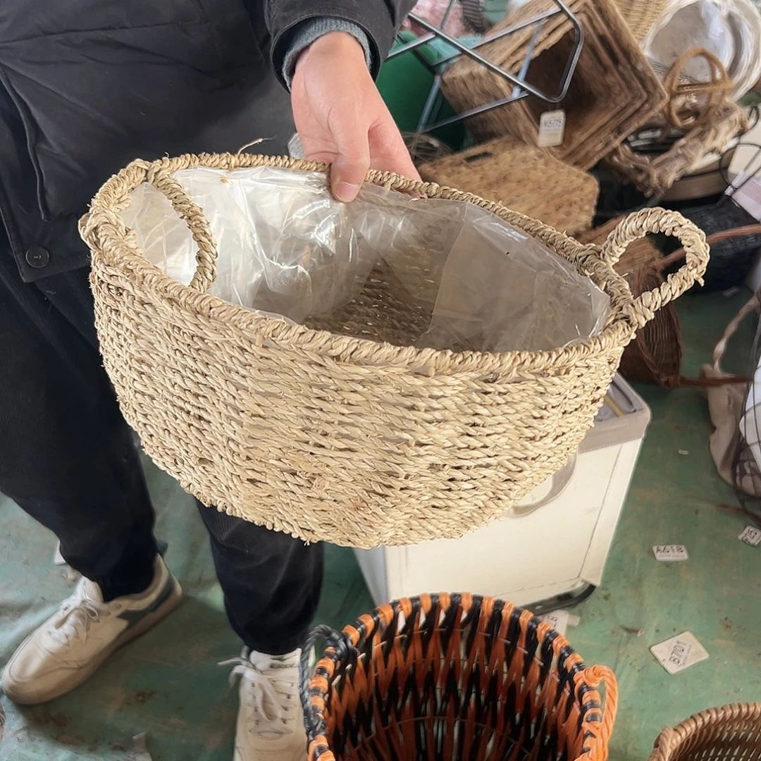 抖音直播间手提草编筐