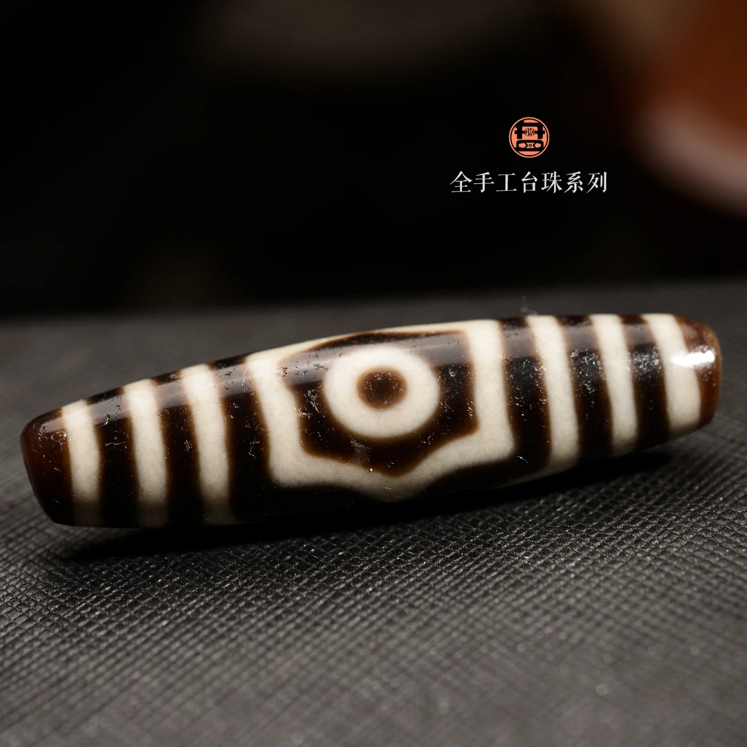 上肯 P超手工定制锁骨链（现代染色缠丝玛瑙双线如意宝盖三眼天珠）