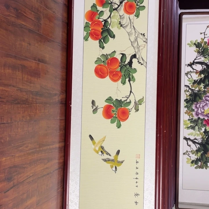 国画带框尺寸48*163厘米