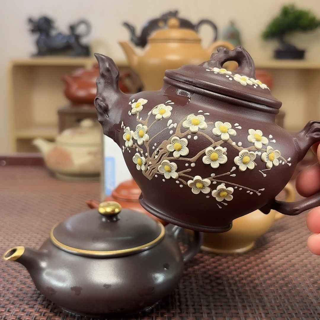 清***茶茶壶紫砂微瑕处理