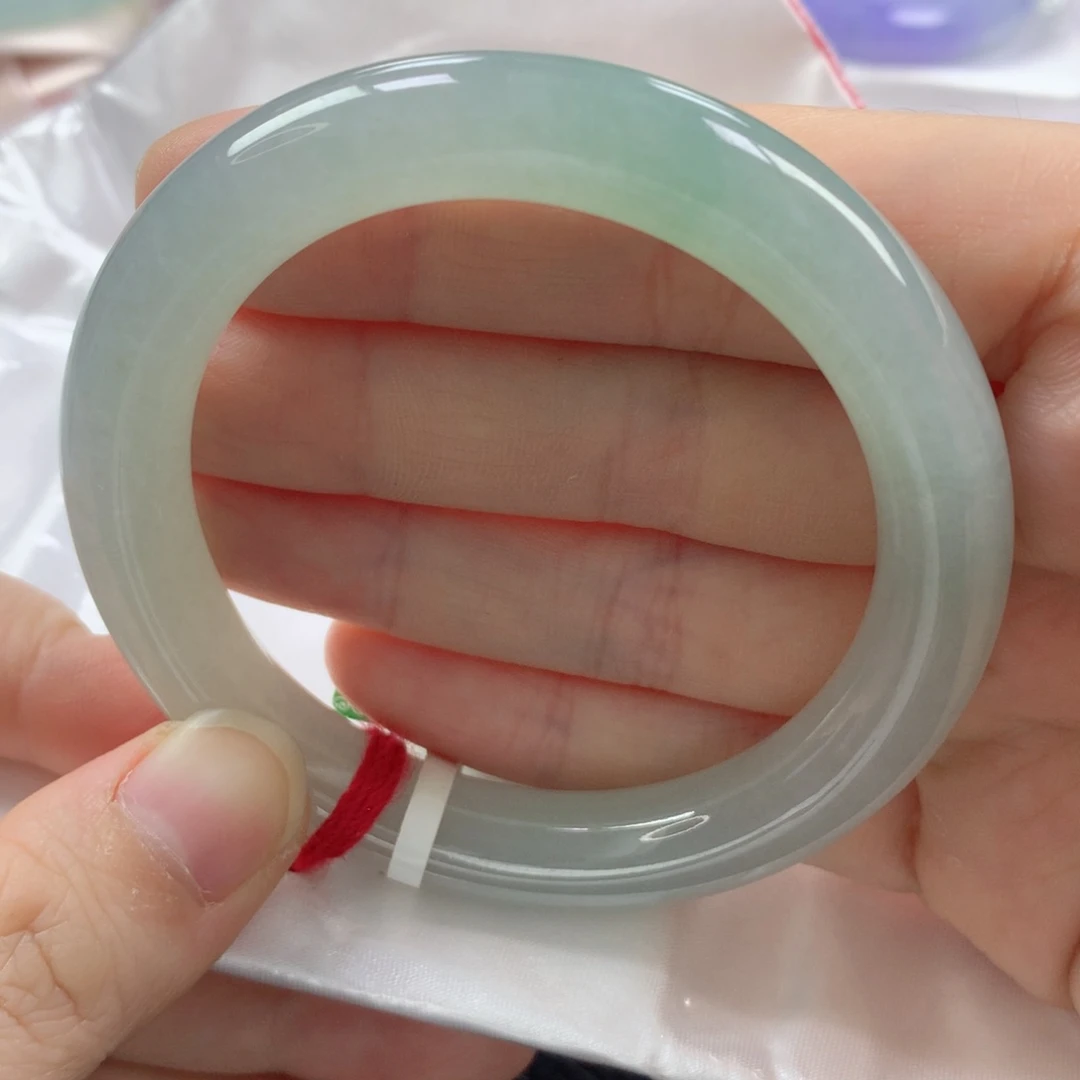 未镶嵌手镯翡翠缅甸天然翡翠手镯5455