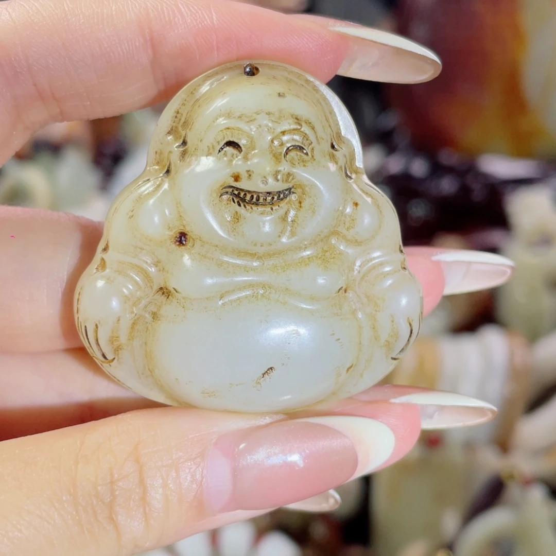 和田玉未镶嵌把件20