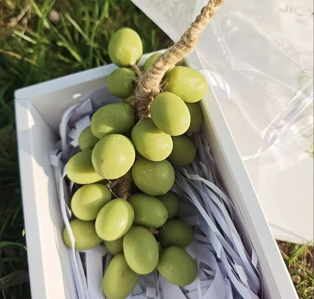 紫色葡萄青提香皂整串洗手沐浴手皂仿真冷制皂明星同款礼盒送礼