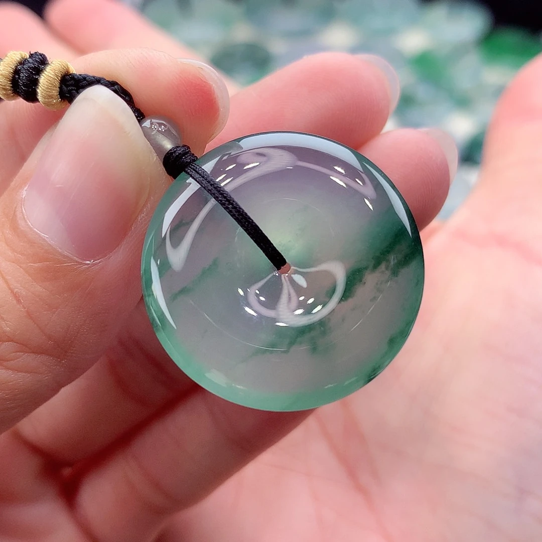 颈饰未镶嵌翡翠编号74尺寸27.7-5.8