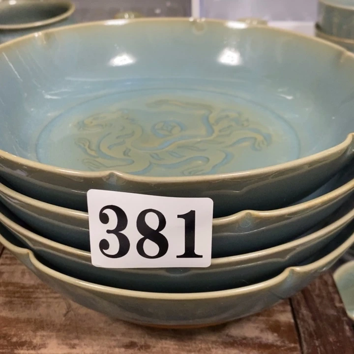 瓷盘原矿釉原产地汝瓷