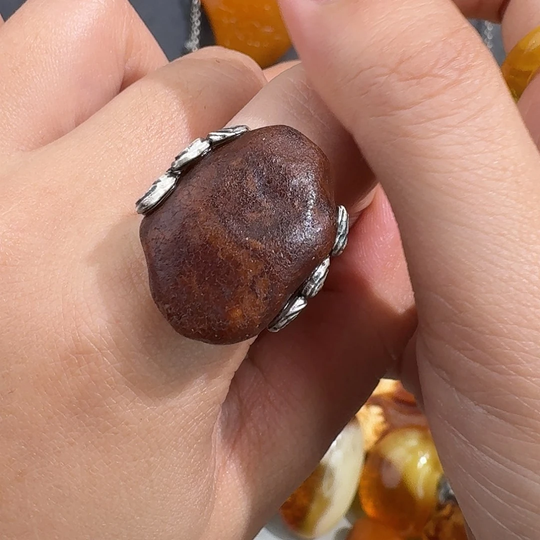 未镶嵌琥珀裸石我