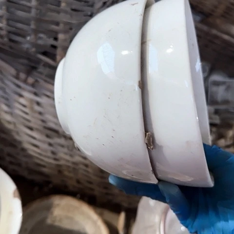 瓷片国营厂库存微瑕15厘米