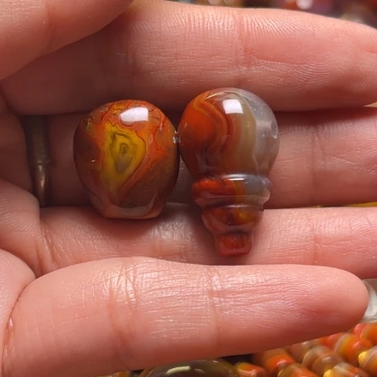 沐***ง玛瑙/玉髓未镶嵌三通