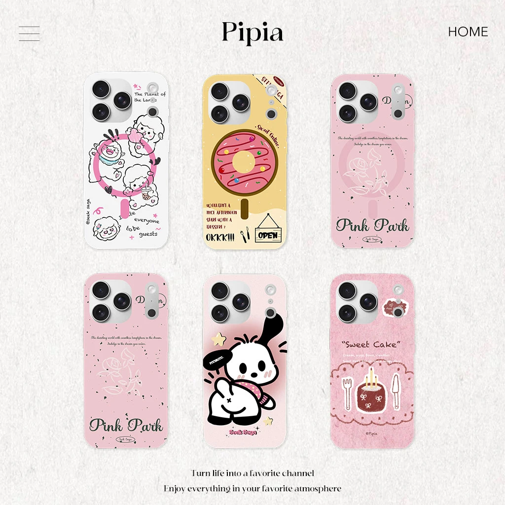 【17包相机键】PIPIA原创适用苹果17iPhone手机壳卡通可爱