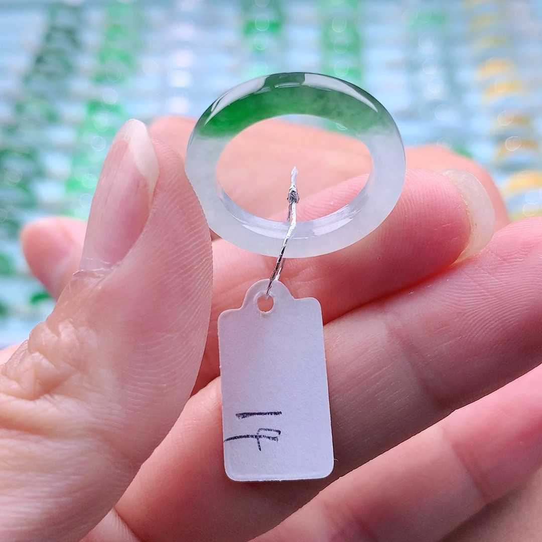 翡翠戒指未镶嵌A货缅甸翡翠