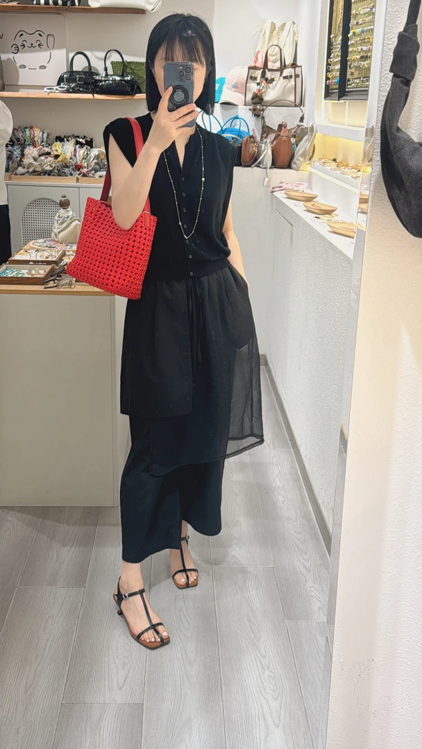 法式方头露趾小众坡跟一字带凉鞋女2025年夏季仙女风配裙子罗马鞋