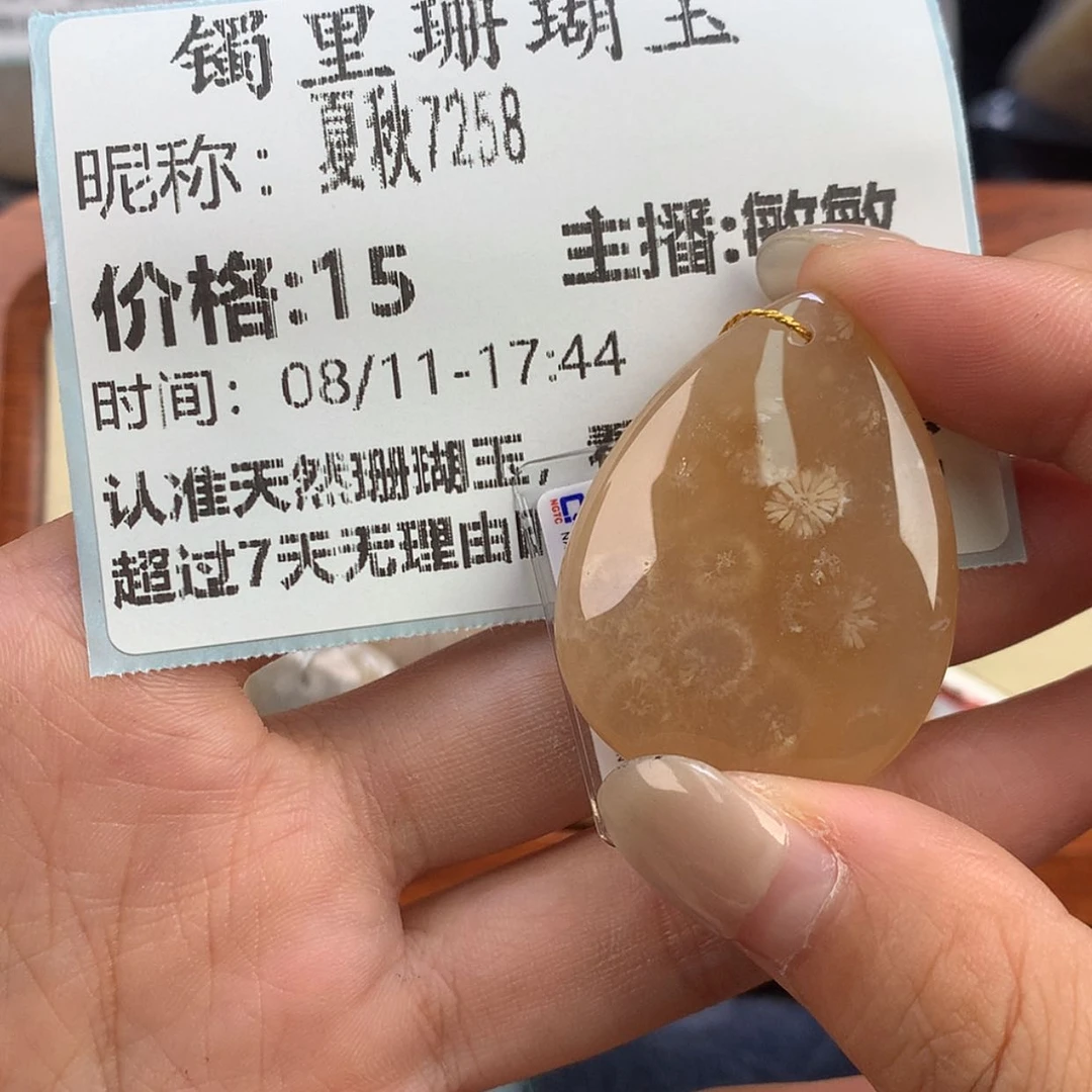 【闪购商品】硅化珊瑚（珊瑚玉）未镶嵌颈饰夏****8