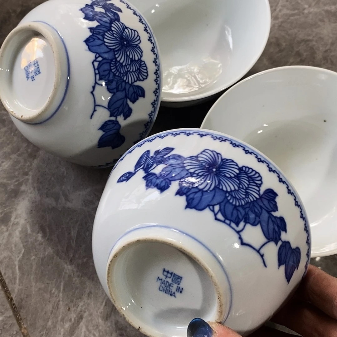 摆件陶景德镇陶瓷11.5公分4个