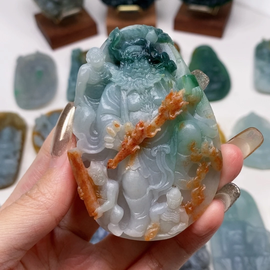 性***命未镶嵌定制翡翠钟馗
