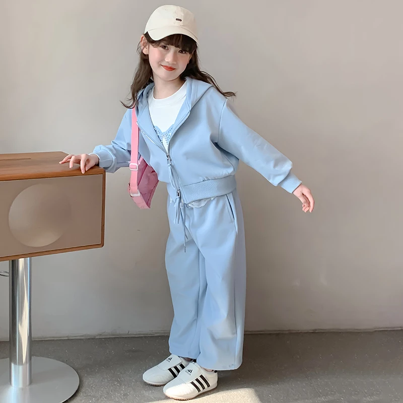 女童春装套装2025新款儿童小女孩春秋款时髦两件套0024
