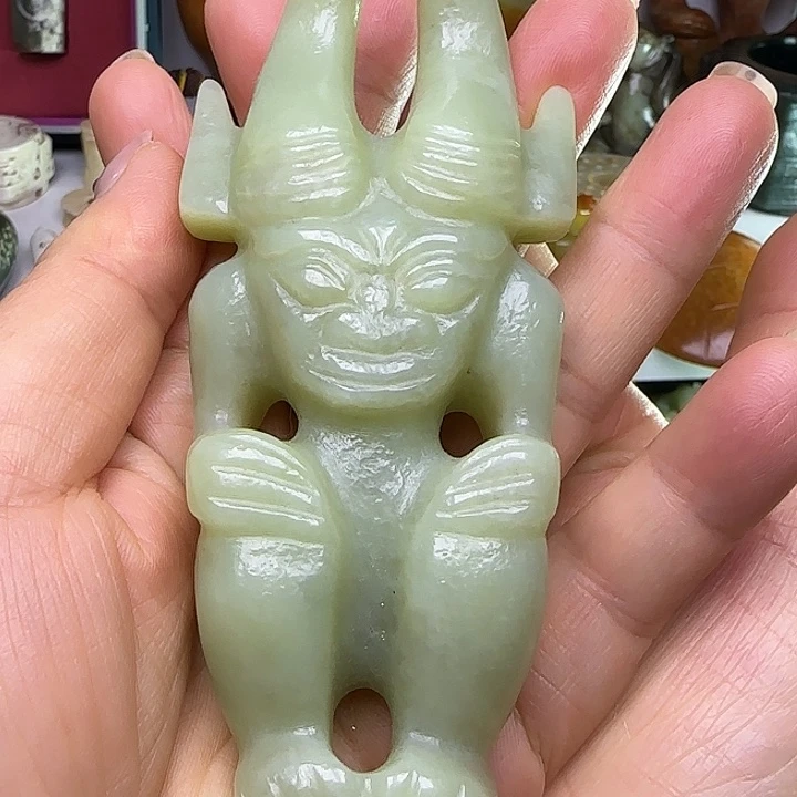 和田玉未镶嵌吊坠(不含链)