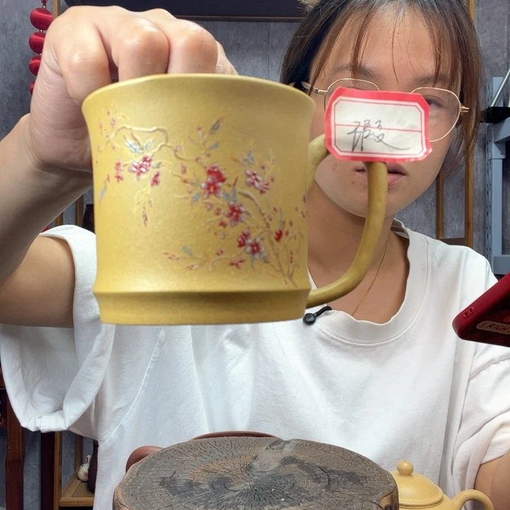 茶杯紫砂拿*原矿紫砂