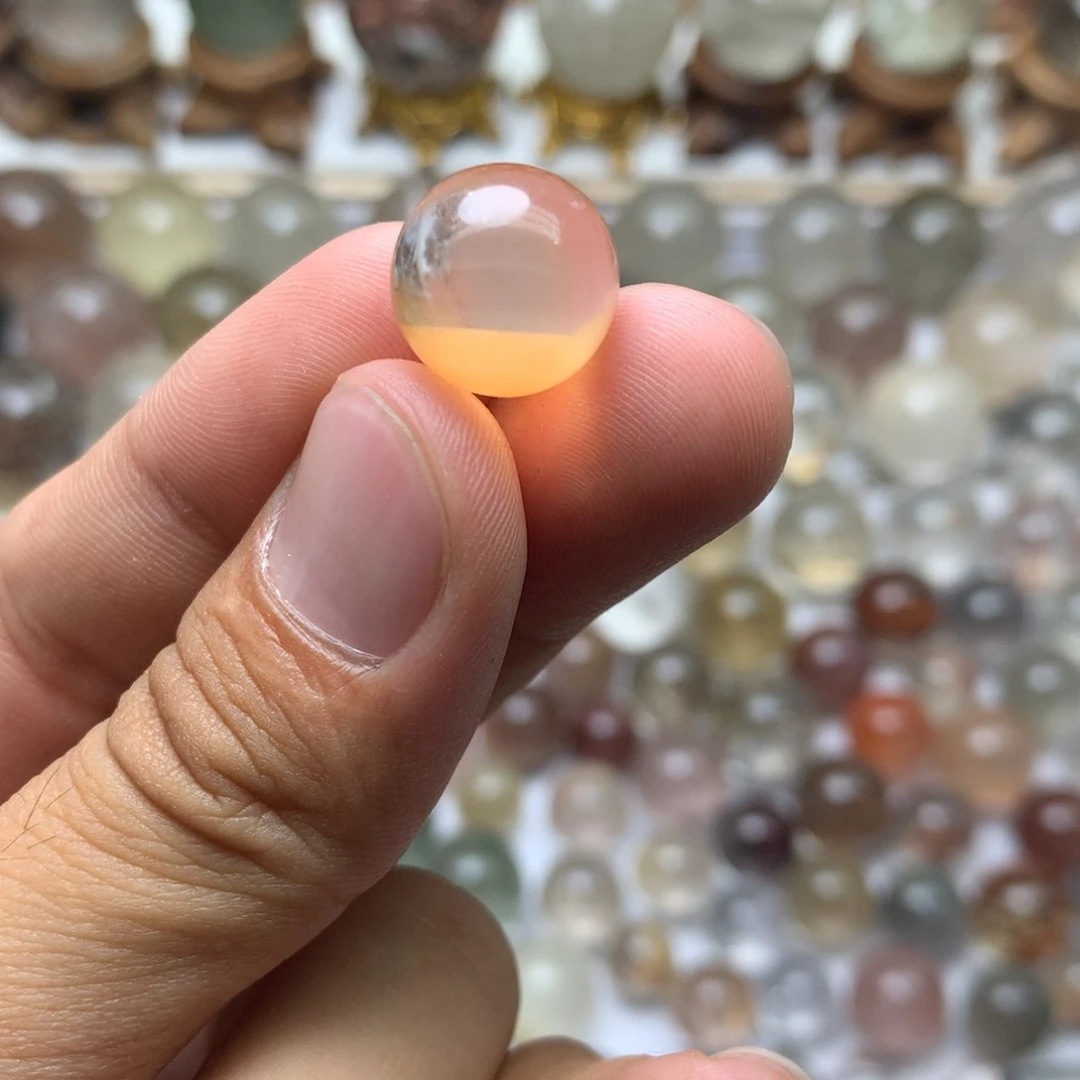 水晶珠宝半成品未镶嵌兔毛qiu