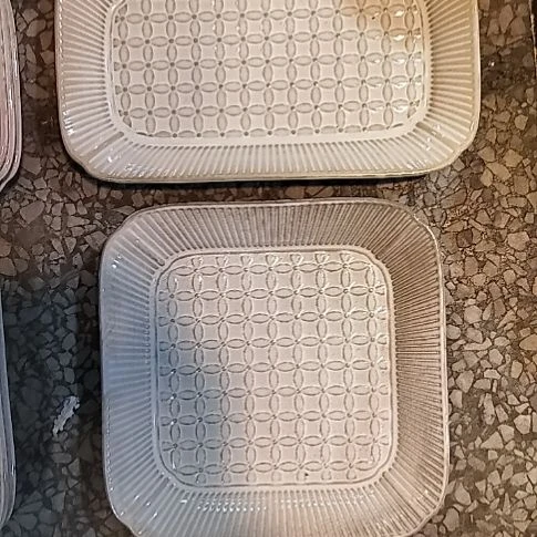 瓷片微瑕奈良方盘一个长方一个