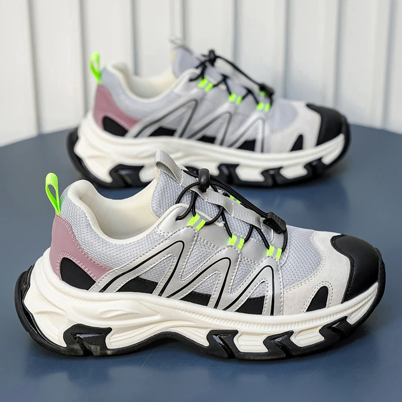 运动鞋春秋新款轻便防滑耐磨低帮跑鞋男士户外软底时尚徒步跑步鞋