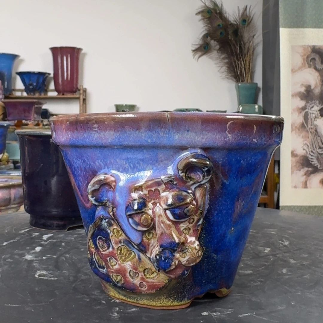 朋***鸟摆件陶觉象绿植盆景花盆