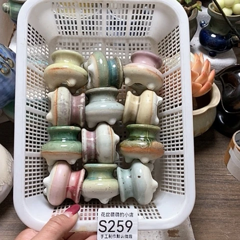 紫砂花盆259微瑕品口径3厘米左右的