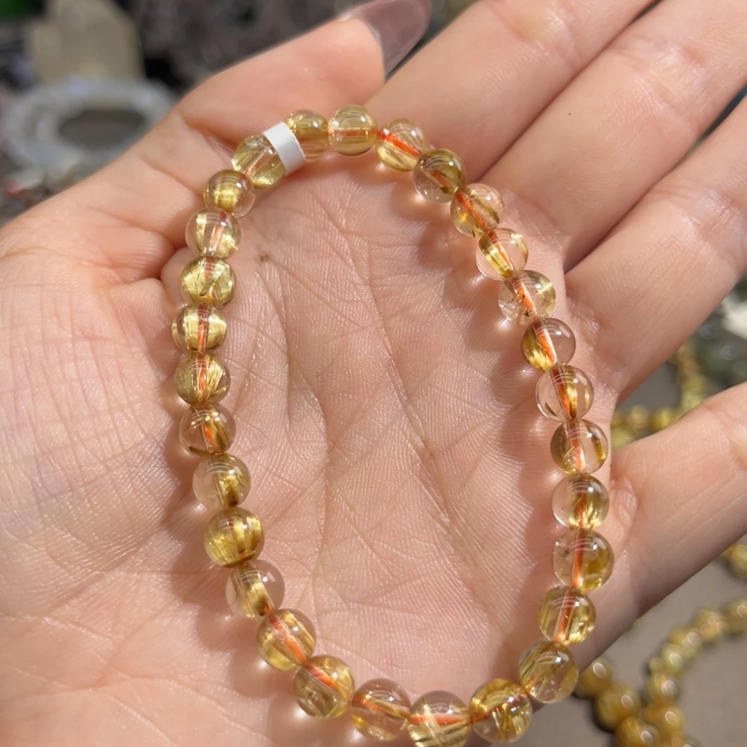 手串未镶嵌水晶钛晶