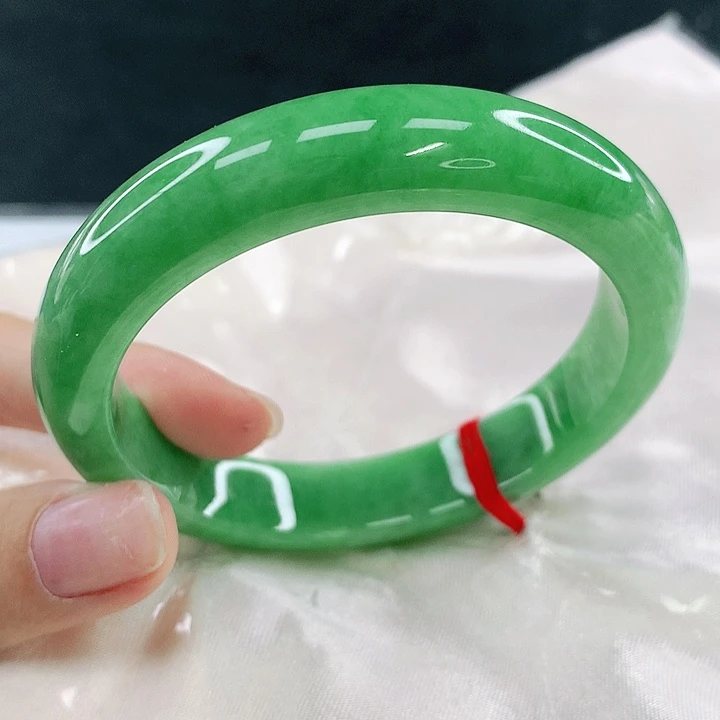 翡翠未镶嵌手镯圈56.3，15021