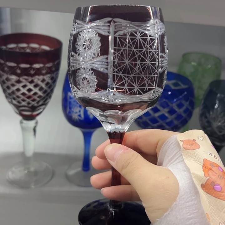 平底款水晶玻璃微瑕一个