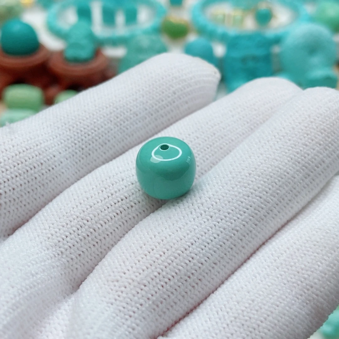 绿松石未镶嵌珠子11mm