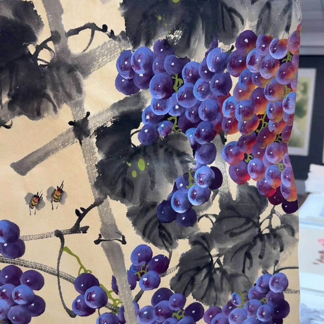 国画国画作品山水花鸟
