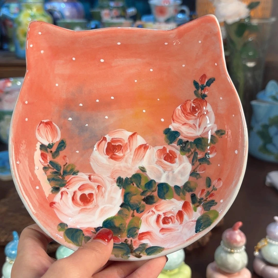 景德镇手绘高温釉下彩陶瓷茶具