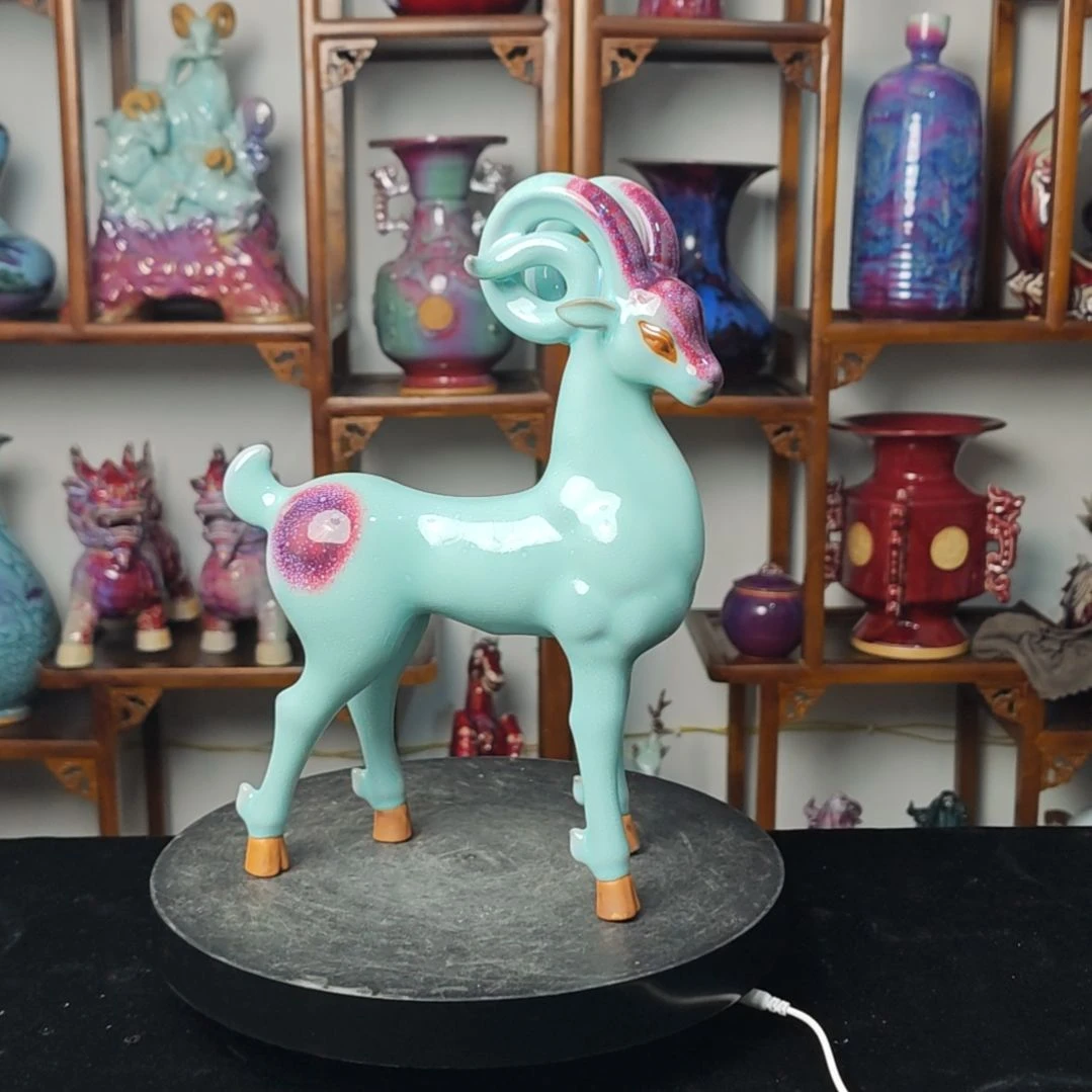 摆件钧瓷摆件神后镇钧瓷摆件