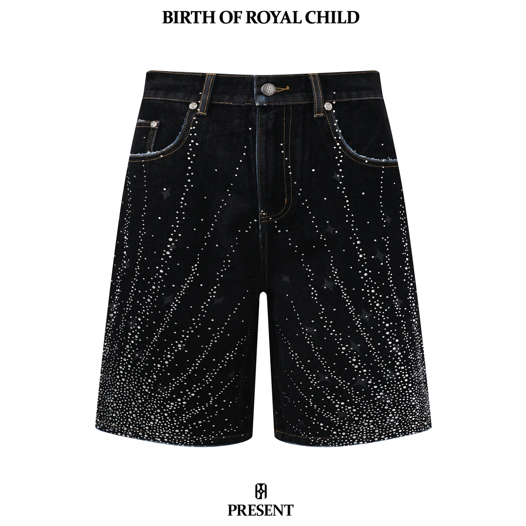 BIRTH OF ROYAL CHILD BORC  流星满钻七分裤
