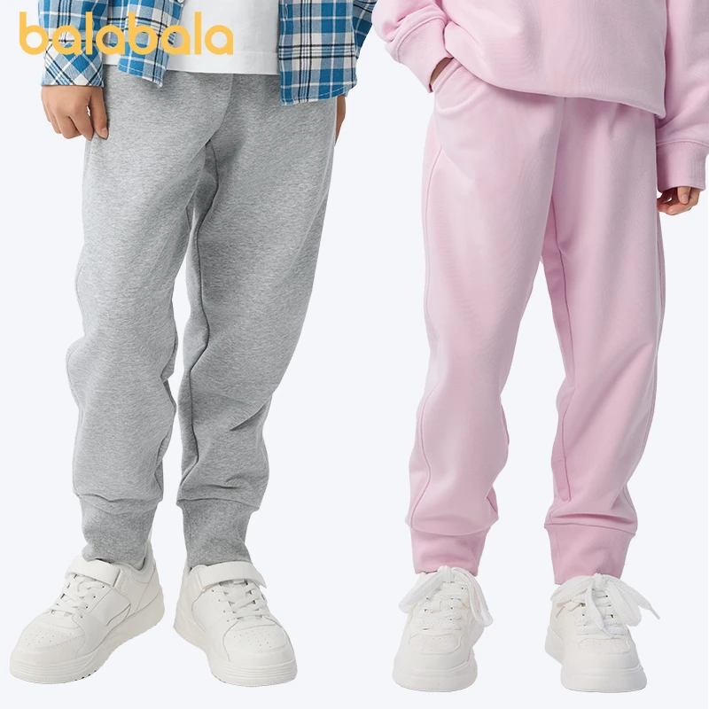 巴拉巴拉童装儿童裤子男童女童长裤秋冬2025新款百搭宽松休闲潮流