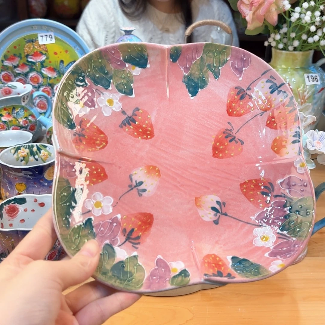 景德镇手绘高温釉下彩陶瓷茶具