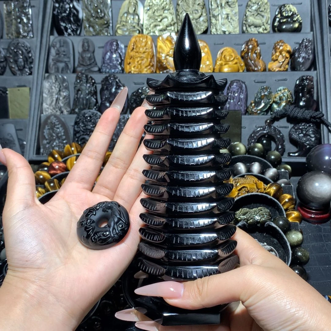 未镶嵌黑曜岩珠宝奇石已****人