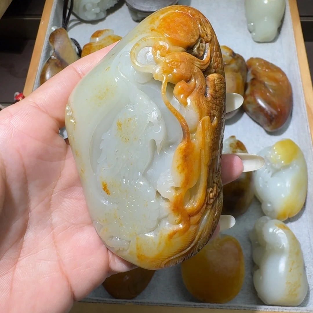 和田玉未镶嵌吊坠(不含链)