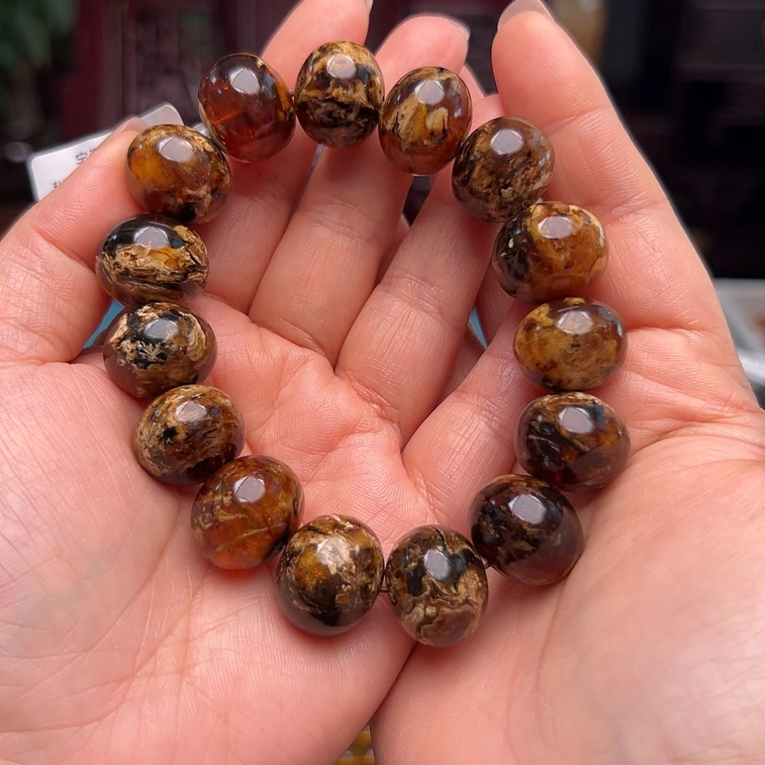 未镶嵌琥珀裸石熊**弟抚顺琥珀10007十八