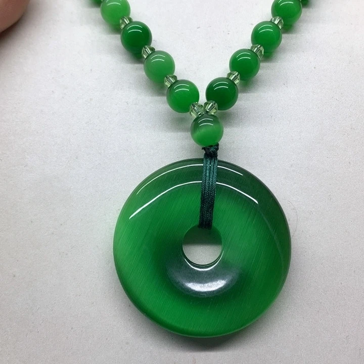 合金颈饰玛瑙/玉髓吊坠