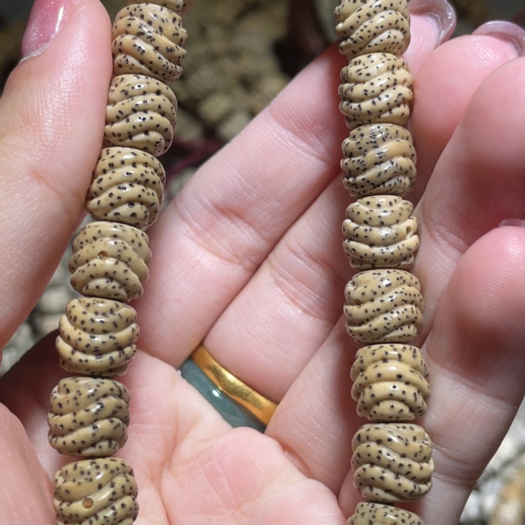 星月菩提吊坠炸！螺纹单圈