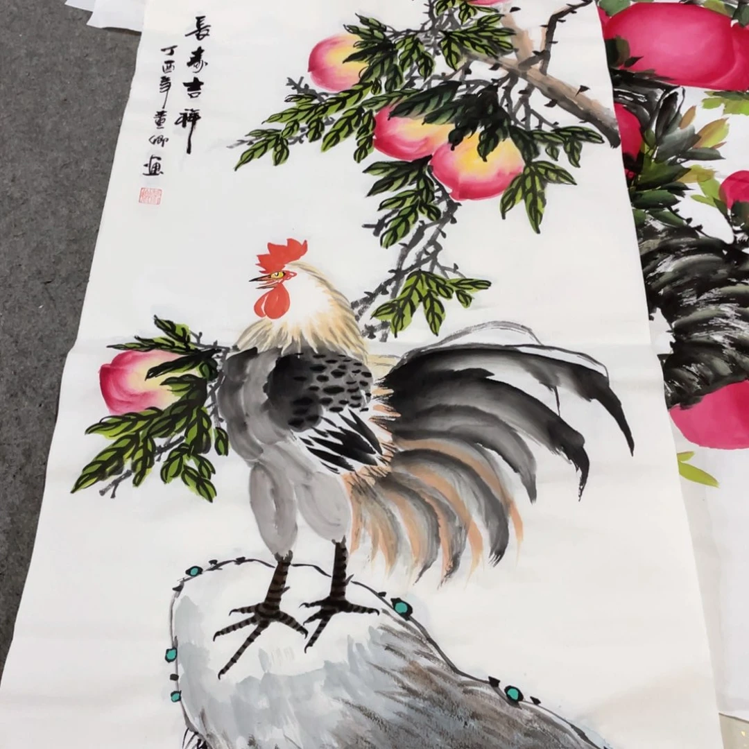 国画国画作品画心一张