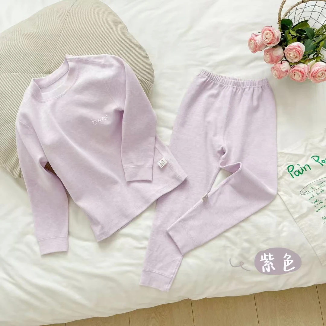 320克儿童秋冬加厚舒绒棉秋衣秋裤套装长袖家居服宝宝内衣套装