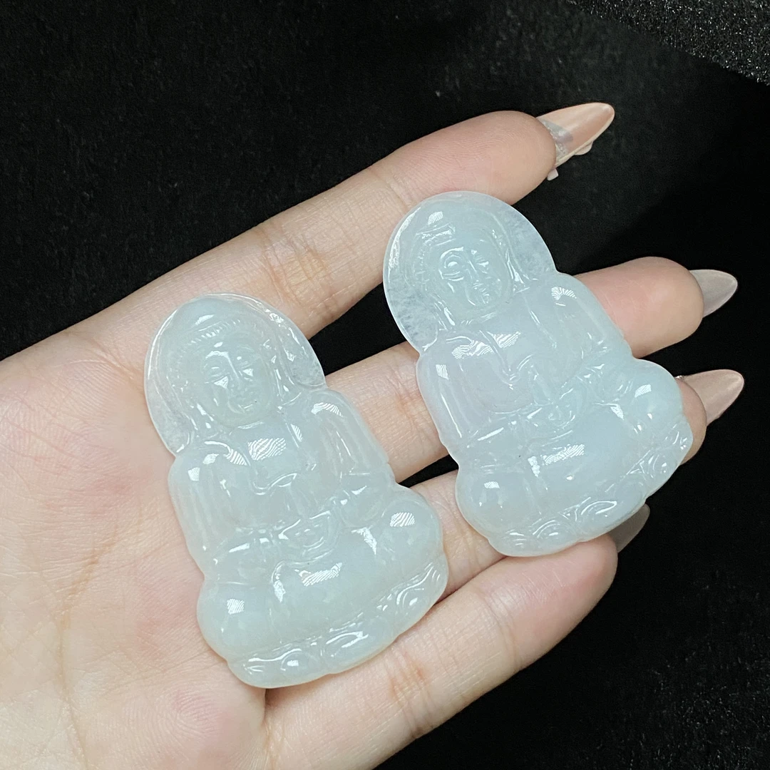 【小北珠宝】翡翠吊坠约50*34mm带绳【多样性发一件】14-WS27X160