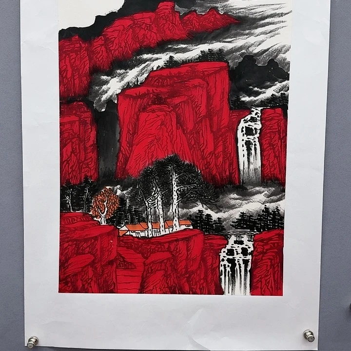 国画书法作品多次参加