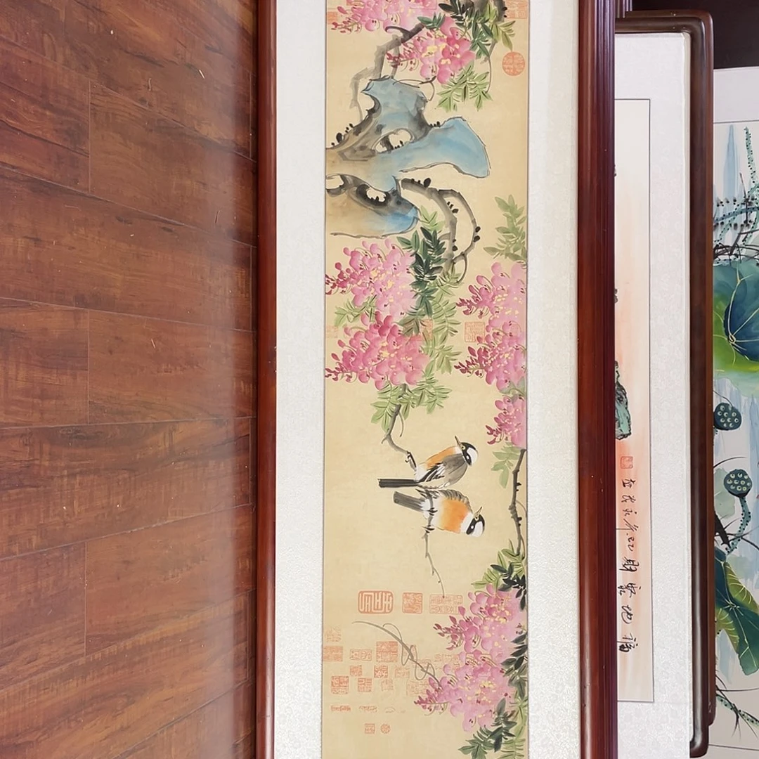 国画带框尺寸48*163厘米