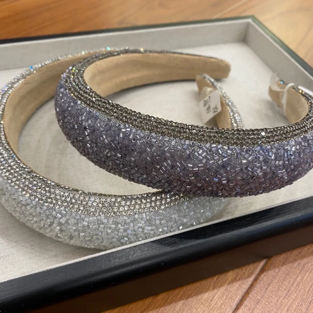 韩国 东大门 高颅顶满钻高级感发箍