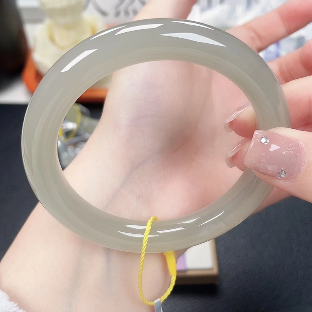 和田玉未镶嵌手镯5859