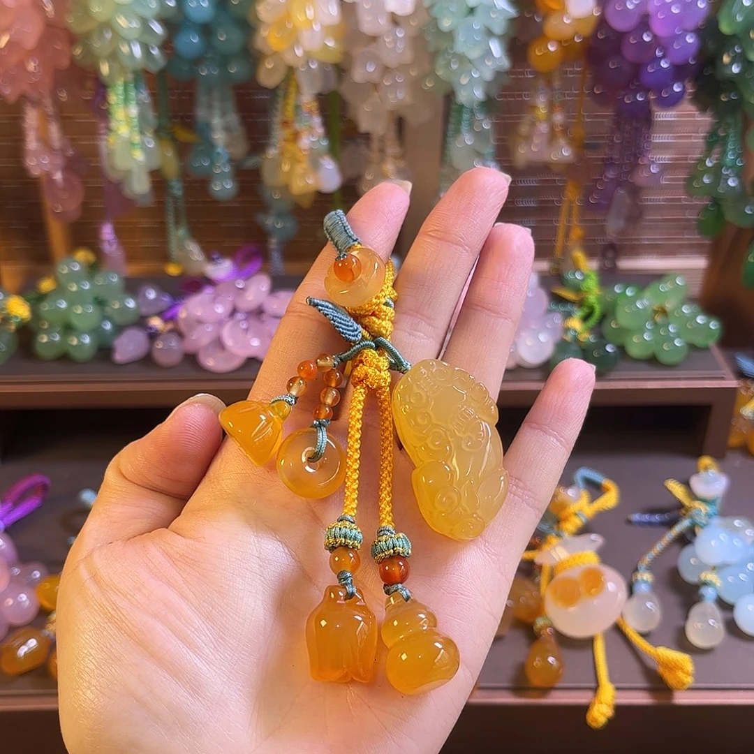 玛瑙/玉髓未镶嵌车挂